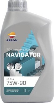 Трансмиссионное масло Navigator HQ GL-4 75W-90 синтетическое 1 л Repsol RPP4006JHA (фото 1)