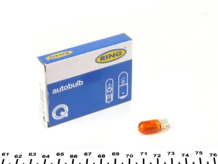 Автолампа WY5W 12V 5W W2.1x9.5d Standard (без цоколя, желтая) (1шт) Ring R501A
