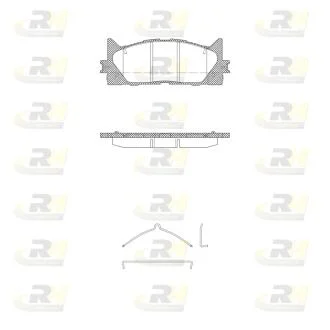 Тормозные колодки дисковые ROADHOUSE 21233.00