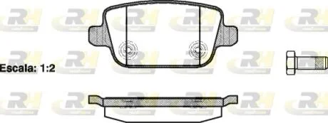 Гальмівні колодки дискові ROADHOUSE 21256.00