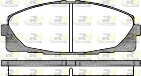 Тормозные колодки дисковые ROADHOUSE 21325.00