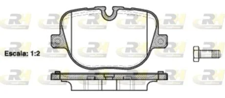 Тормозные колодки дисковые ROADHOUSE 21408.00