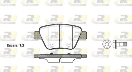 Гальмівні колодки дискові ROADHOUSE 21420.00