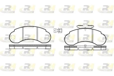 Тормозные колодки дисковые ROADHOUSE 2142.20