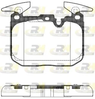 Тормозные колодки дисковые ROADHOUSE 21491.00