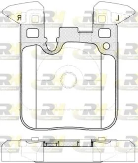 Тормозные колодки дисковые ROADHOUSE 21539.00