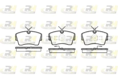 Тормозные колодки дисковые ROADHOUSE 2173.00
