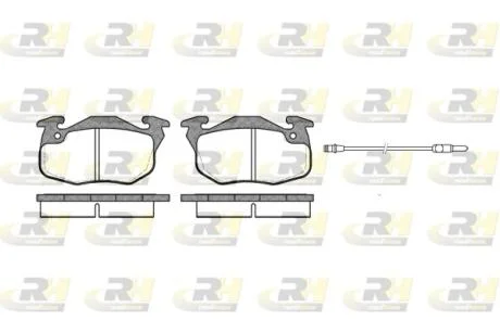 Тормозные колодки дисковые ROADHOUSE 2192.12