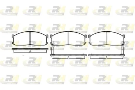 Тормозные колодки дисковые ROADHOUSE 2244.02