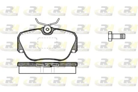 Тормозные колодки дисковые ROADHOUSE 2284.00