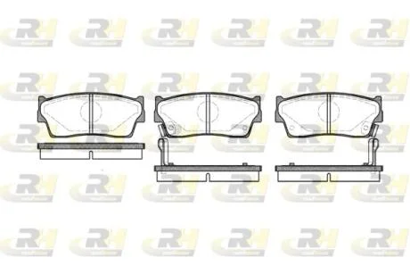 Тормозные колодки дисковые ROADHOUSE 2289.02