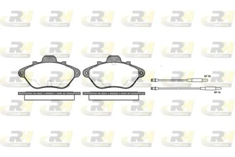 Тормозные колодки дисковые ROADHOUSE 2310.04