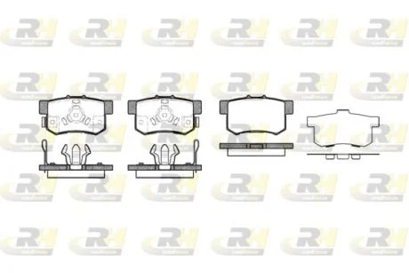 Тормозные колодки дисковые ROADHOUSE 2325.04