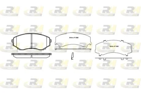 Тормозные колодки дисковые ROADHOUSE 2397.22