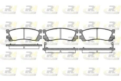 Гальмівні колодки дискові ROADHOUSE 2399.12