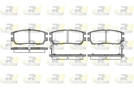 Гальмівні колодки дискові ROADHOUSE 2405.02
