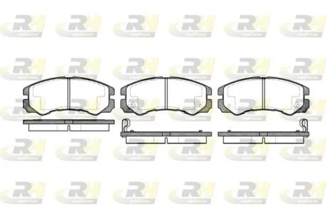 Тормозные колодки дисковые ROADHOUSE 2425.02