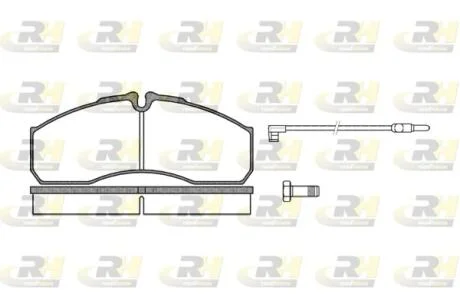 КМП гальмівних колодок ROADHOUSE 2651.12