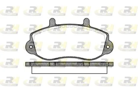 Тормозные колодки дисковые ROADHOUSE 2677.00