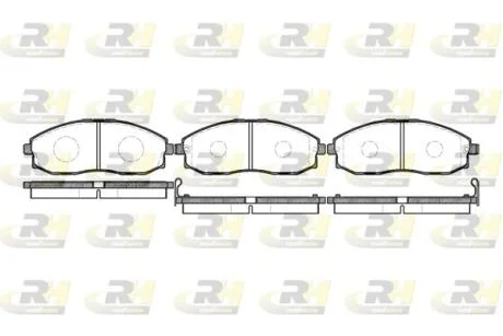 Тормозные колодки дисковые ROADHOUSE 2703.02