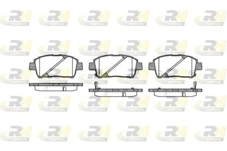 Тормозные колодки дисковые ROADHOUSE 2740.02