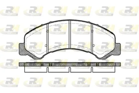 Гальмівні колодки дискові ROADHOUSE 2763.00