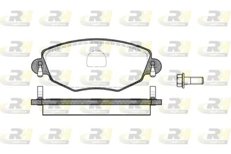 Тормозные колодки дисковые ROADHOUSE 2776.00