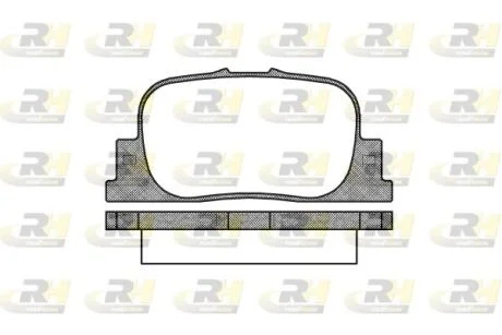 Тормозные колодки дисковые ROADHOUSE 2801.00