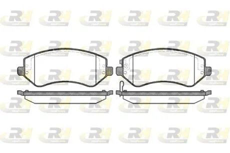 Гальмівні колодки дискові ROADHOUSE 2807.02