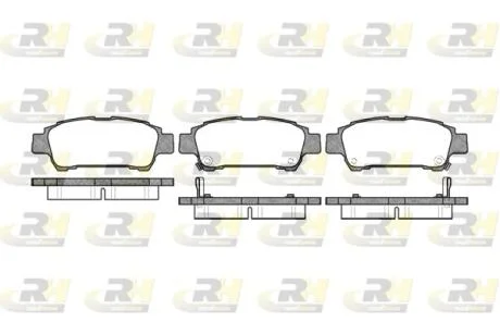 Тормозные колодки дисковые ROADHOUSE 2820.02