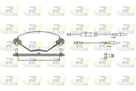 Тормозные колодки дисковые ROADHOUSE 2828.04