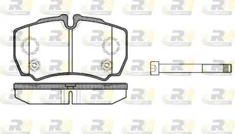 Гальмівні колодки дискові ROADHOUSE 2849.10