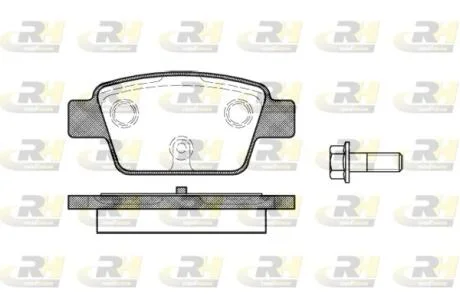 Гальмівні колодки дискові ROADHOUSE 2861.00