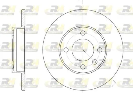 Тормозной диск ROADHOUSE 6086.00