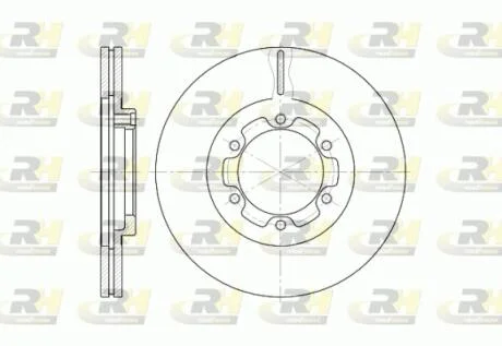 Тормозной диск ROADHOUSE 6188.10