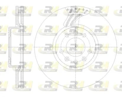 Тормозной диск ROADHOUSE 62122.10