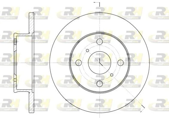 Тормозной диск ROADHOUSE 6401.00 (фото 1)