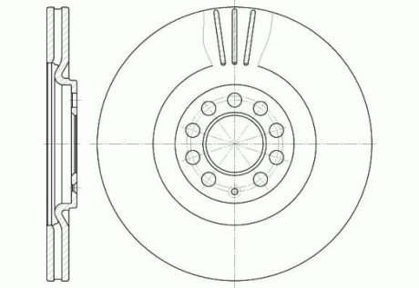 Тормозной диск ROADHOUSE 6597.10 (фото 1)