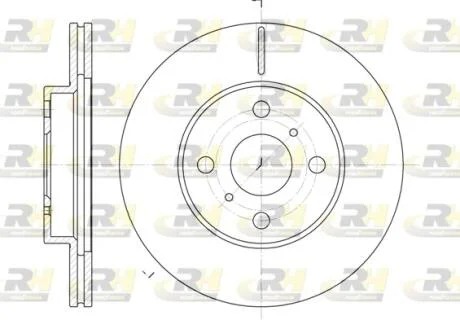 Тормозной диск ROADHOUSE 6635.10