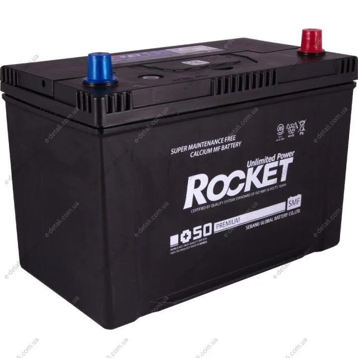 Акумулятор ROCKET 95Ah ASIA Ев (-/+) (800CCA) (д305*ш173*в225) Rocket SMF 115D31L (фото 1)