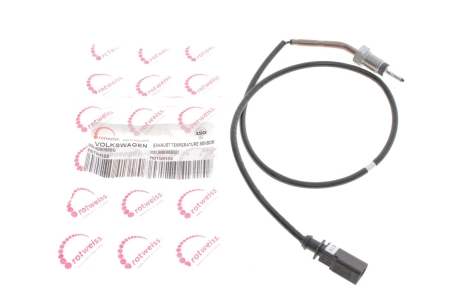 Датчик температуры ОГ Audi A3/Skoda Octavia/VW Caddy III/Golf Vi 04-15 (внутри OE VAG) ROTWEISS 03L906088BD