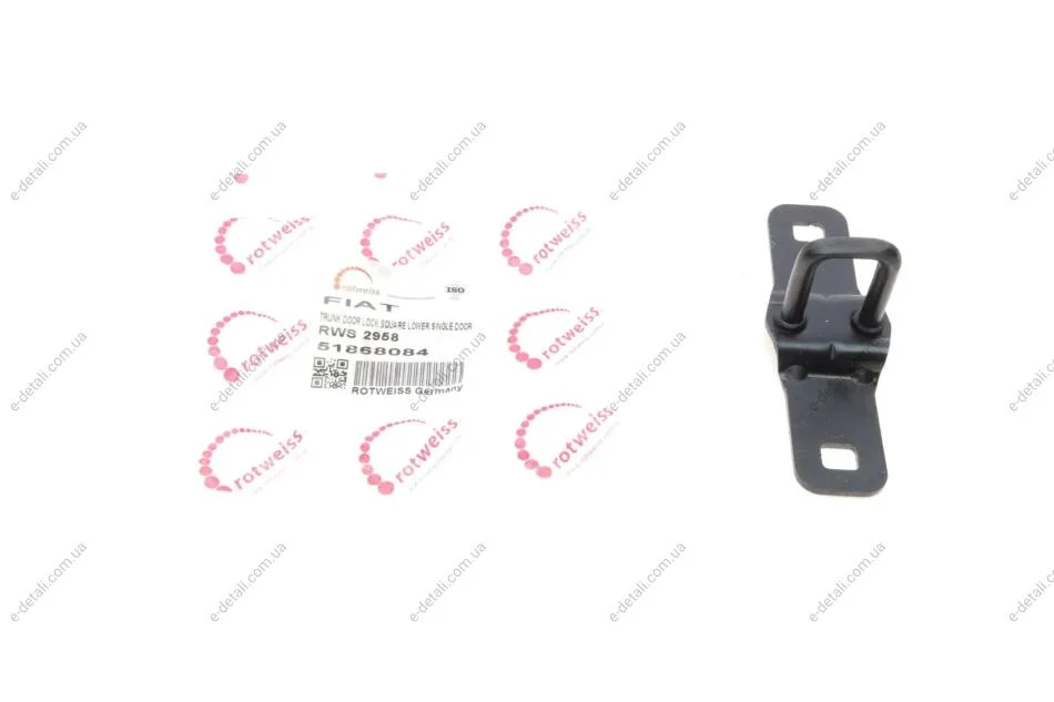 Скоба замка двери (задней) Fiat Doblo/Opel Combo 10- ROTWEISS 51868084 (фото 1)