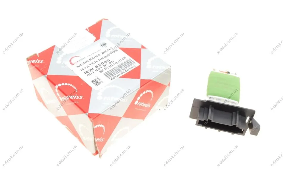 Реостат печки MB Sprinter CDI/VW LT 96-06/VW Caddy 03- (4 контакта) ROTWEISS RW82080 (фото 1)