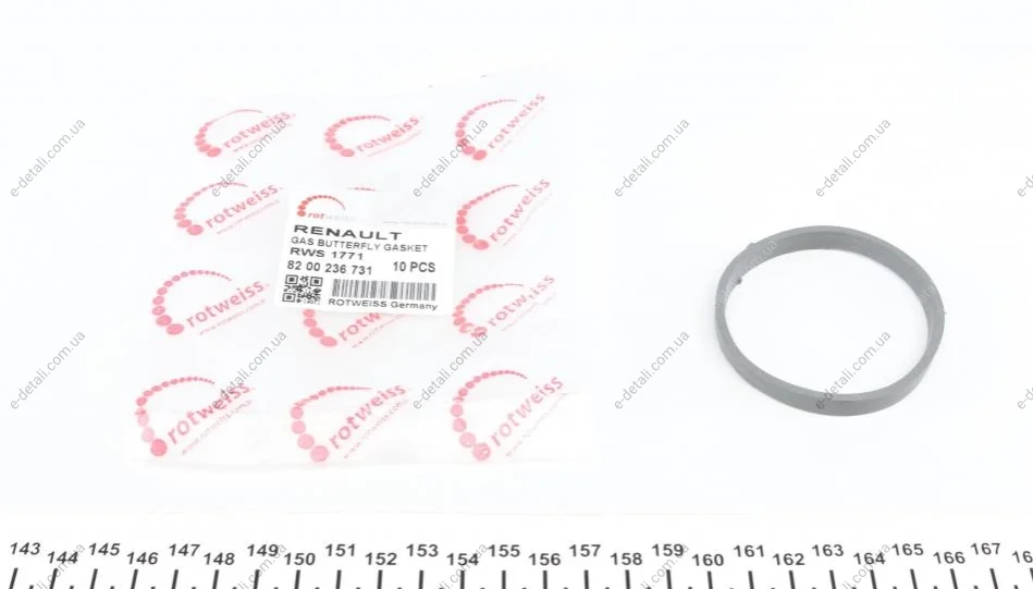 Прокладка заслонки дроссельной Renault Megane II 1.4/1.6 16V 03- (K4M/K4J) ROTWEISS RWS1771 (фото 1)