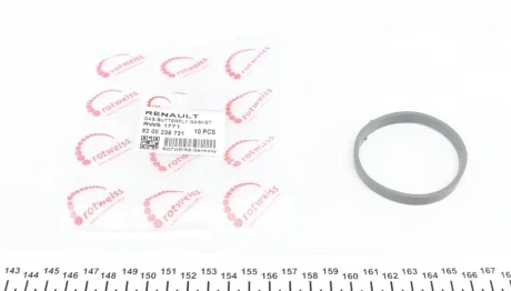 Прокладка заслонки дросельної Renault Megane II 1.4/1.6 16V 03- (K4M/K4J) ROTWEISS RWS1771