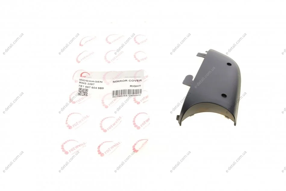 Крышка зеркала (R) VW Caddy/T5 03- (нижняя) ROTWEISS RWS2287 (фото 1)