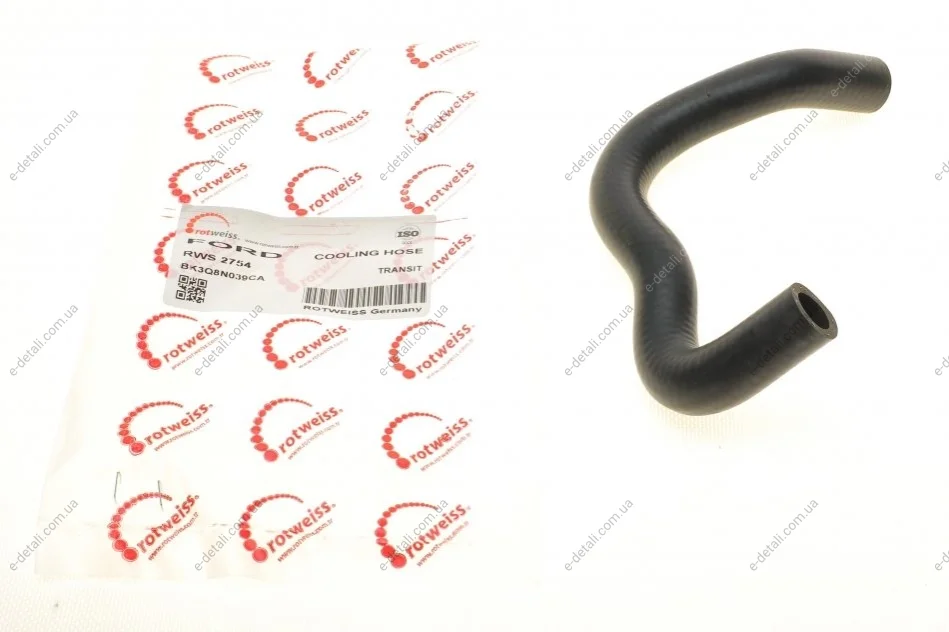 Патрубок системы охлаждения Ford Transit 2.2 TDCi 06- (теплообменника) ROTWEISS RWS2754 (фото 1)