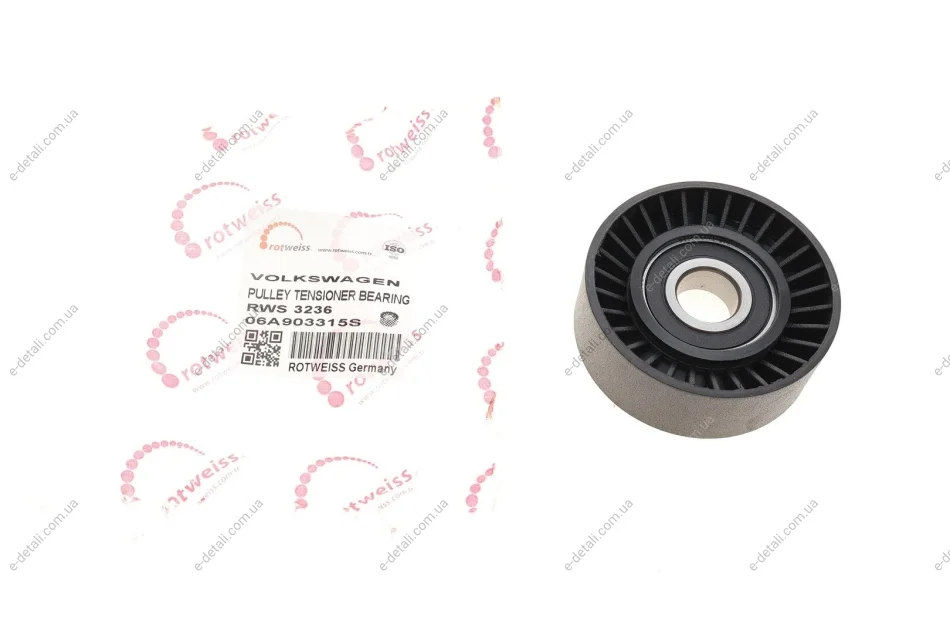 Ролик генератора VW Caddy III/T5 1.9TDI /2.0 04-10 (натяжной) (70x24) ROTWEISS RWS3236 (фото 1)