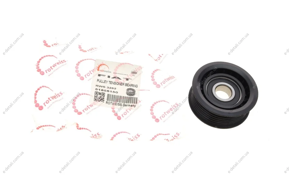 Ролик генератора Fiat 500L/500X/Bravo/Tipo/Jeep Cherokee 1.6/2.0D 08- (паразитный) (67x25.2) ROTWEISS RWS3262 (фото 1)