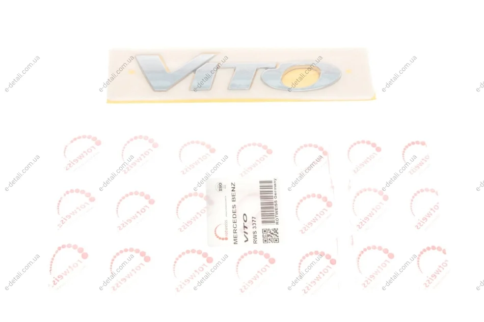 Надпись "Vito" MB Vito 447 ROTWEISS RWS3377 (фото 1)